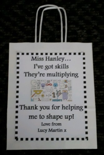 Gift bag personalised - x,