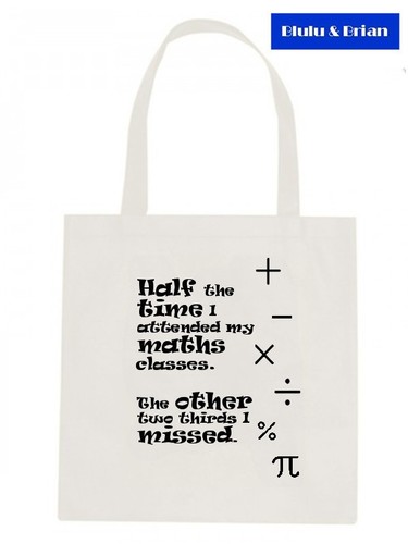 Maths joke tote bag - joke,