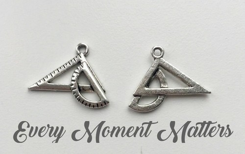Tibetan silver set square - 10,