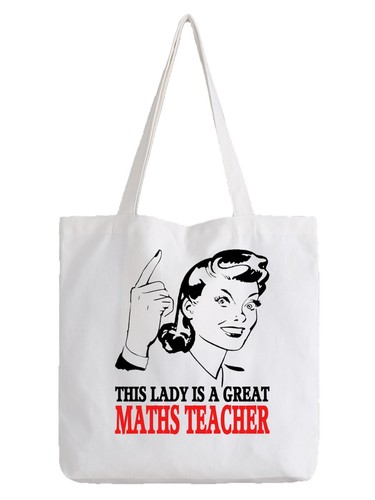 Maths teacher ladies tote bag - maths,