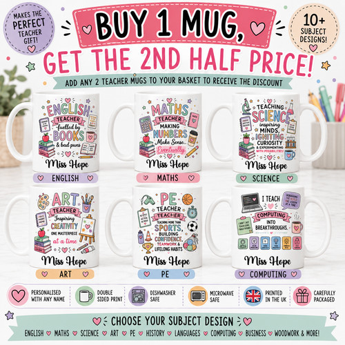 Personalised funny teacher - teacher, mug