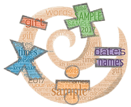 Word art picture - word, personalised