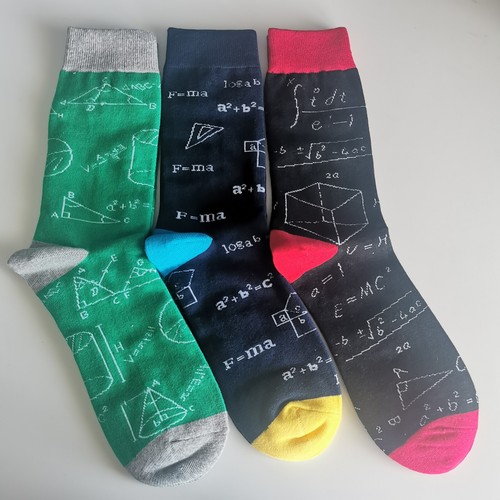 Maths algebra socks adult - adult, uk