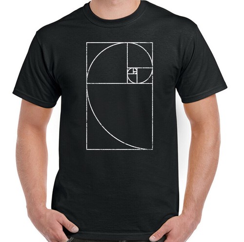 Fibonacci spiral shirt - fibonacci, t-shirt