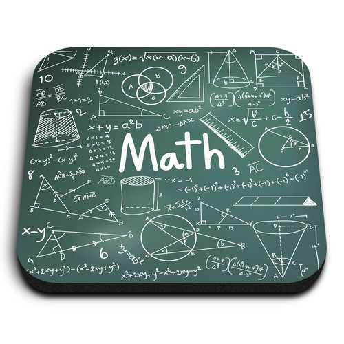 Square mdf magnets maths - magnets,
