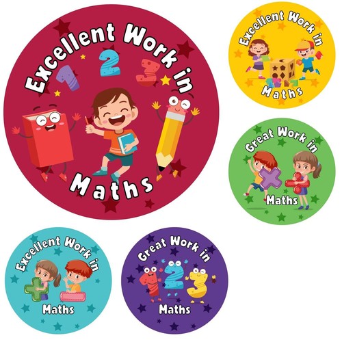 144 maths reward stickers for - 144,