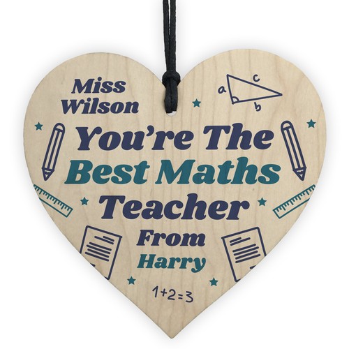 Personalised teacher heart - personalised,