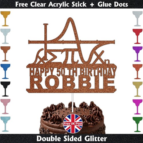 Personalised glitter maths - personalised,