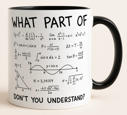 Funny math equation mug - math,